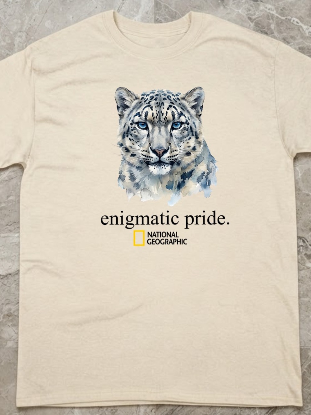 National Geographic Snow Leopard Tee | Wildlife | Elegant Nature | Animal lover